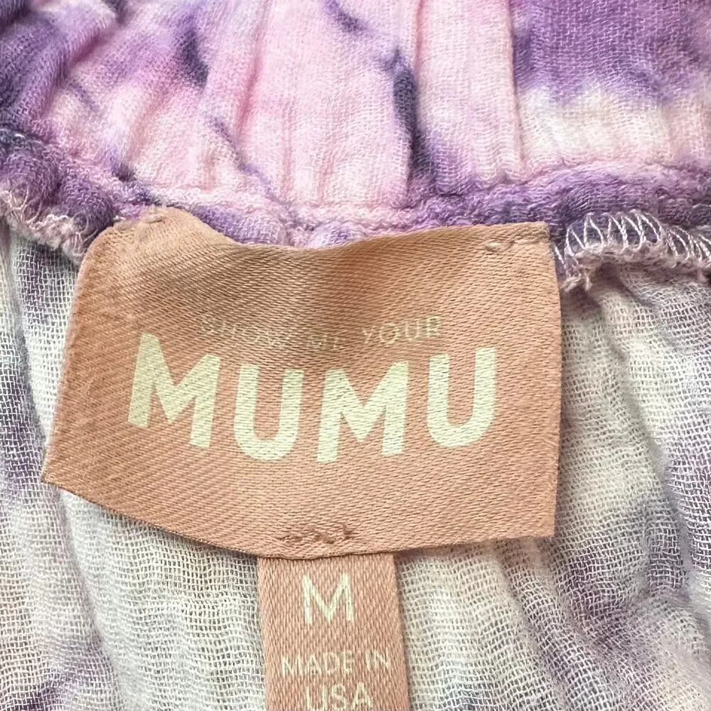 Show Me Your Mumu Aiden Mini Skirt in Purple Tie Dye Size M